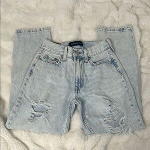 Aero Light-Wash Distressed Jeans